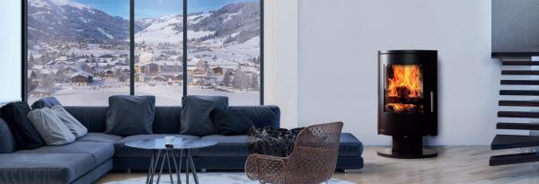 Ember Kaminofen E 16 Vollglastür drehbar